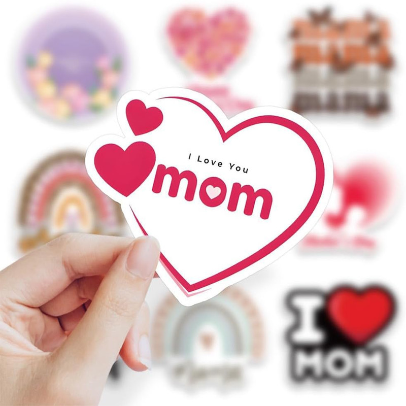 Mother's Day Vinyl Stickers - 50 Waterproof Decals for Various Surfaces gallery