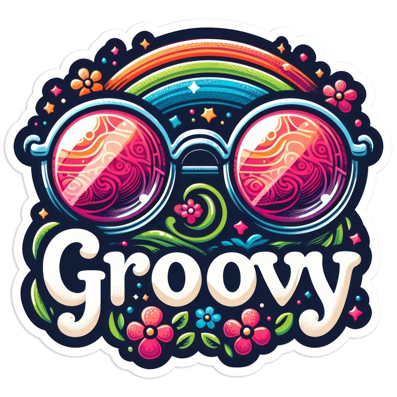 Groovy – Vinyl Decal Sticker – Car Window Laptop – #1342