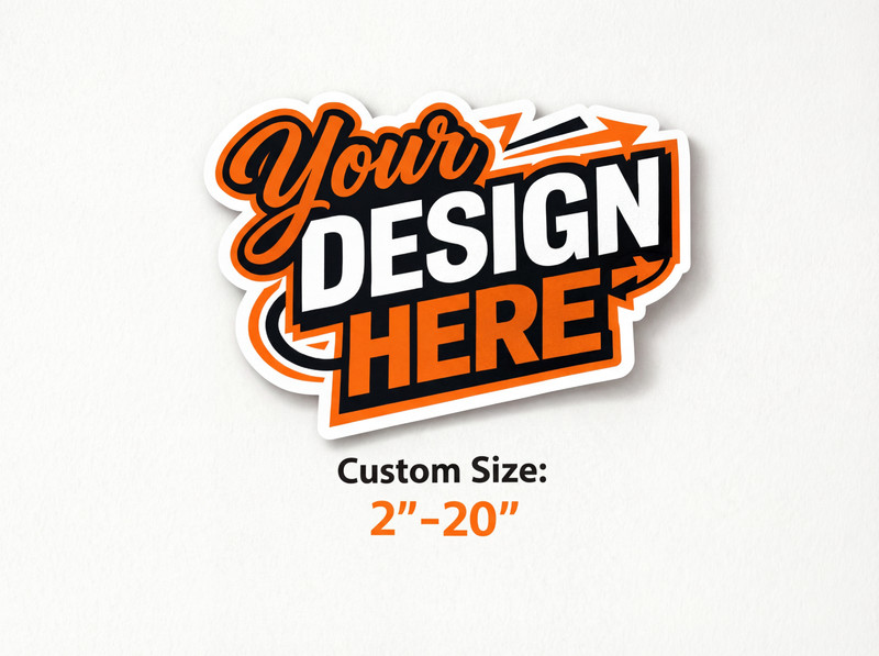 Custom Logo Stickers Vinyl Die Cut Decals Waterproof UV Resistant 2″-20″