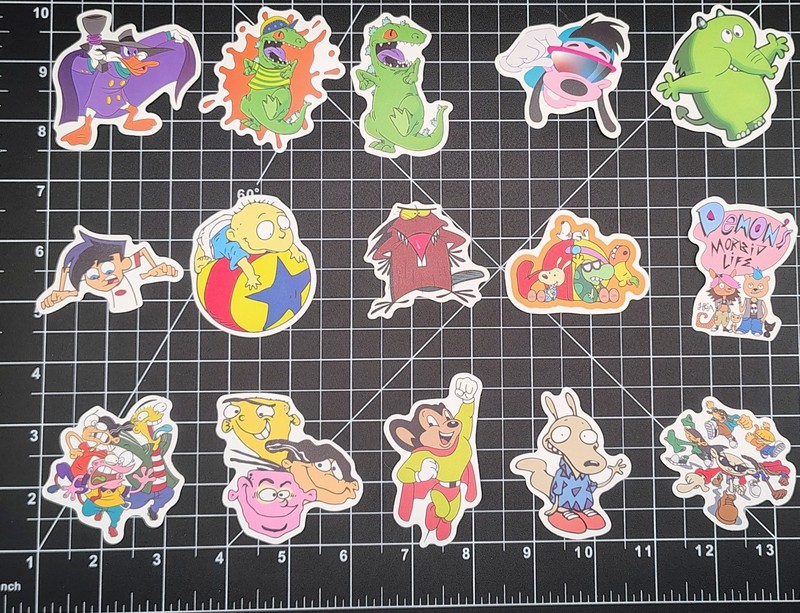 100 Pcs 90s Classic TV Cartoon Stickers Retro Y2K Decal Skateboard Laptop gallery