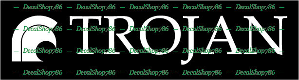 Trojan Yachts -Outdoor Sports- Car/SUV/Truck Vinyl Die-Cut Peel N’ Stick Decals
