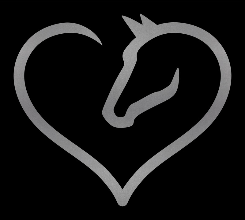 Horse Heart Decal Sticker Car SUV Truck Laptop Tablet Bumper Motorhome Trailer gallery