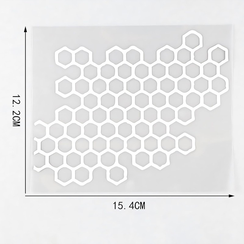 Weather-Resistant Lightweight Decorative Hexagonal Honeycomb Pattern Car Sticker