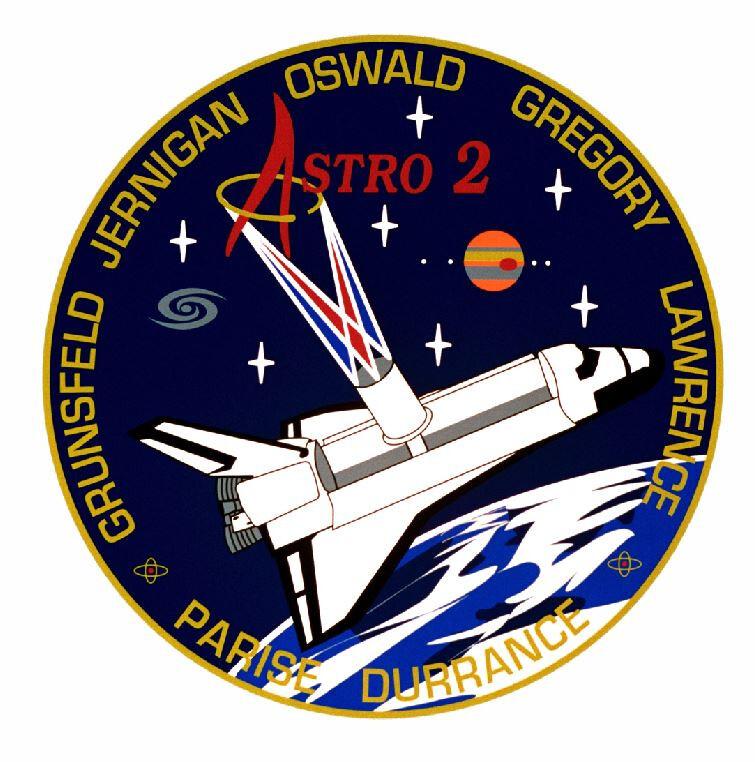 STS-67 Nasa Endeavour Space Program decal Sticker M582