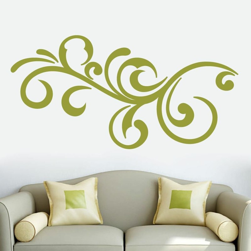 Decorative Scroll Flourish Wall Decal - Wall Accents, Shapes, Vinyl Wall Art gallery