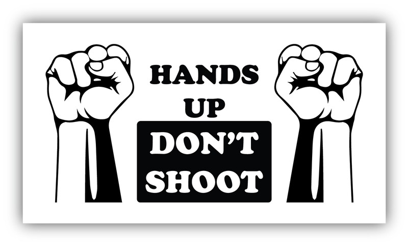 Black Lives Matter Hands Up Dont Shoot Vinyl Sticker Decal