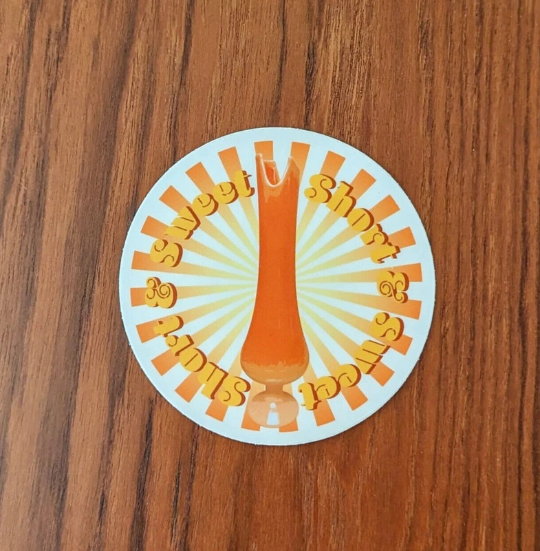 Vintage Swung Vase Sticker • L.E. Smith • Bittersweet Vase • Retro Art • Sticker