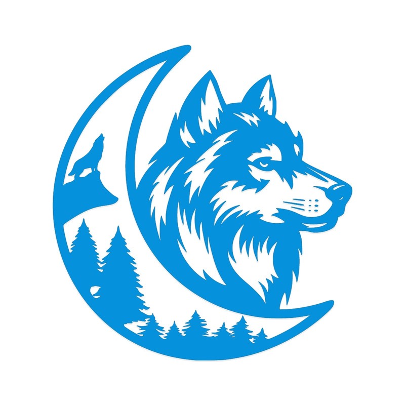 Wolf Moon Mountain Vinyl Decal Sticker - Camper Van Wolves Graphic Adventure gallery