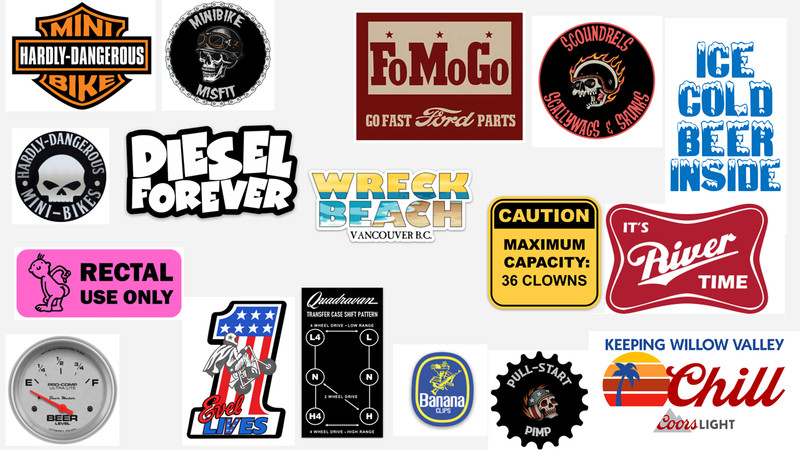 Custom stickers, turn your ideas into stickers, artwork included