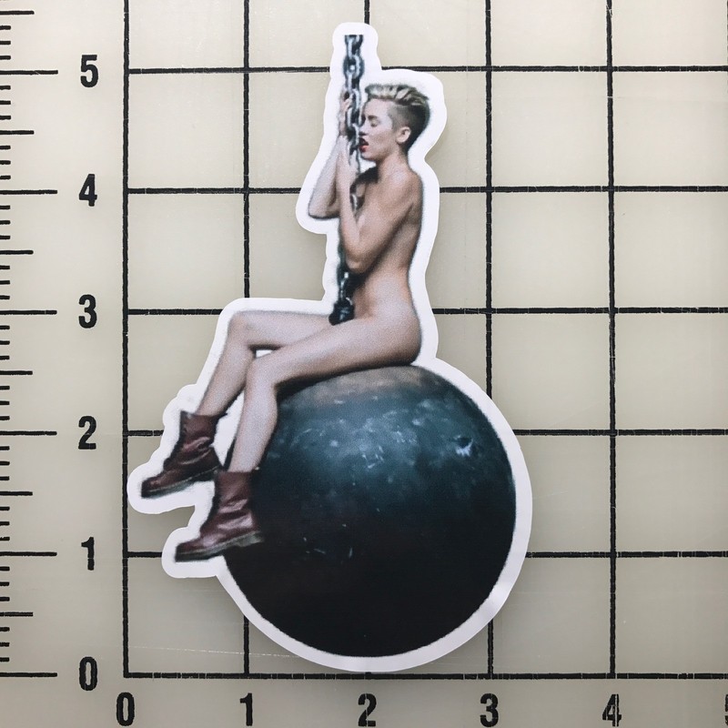 Miley Cyrus Wrecking Ball 5″ Tall Multi-Color Vinyl Decal Sticker – BOGO