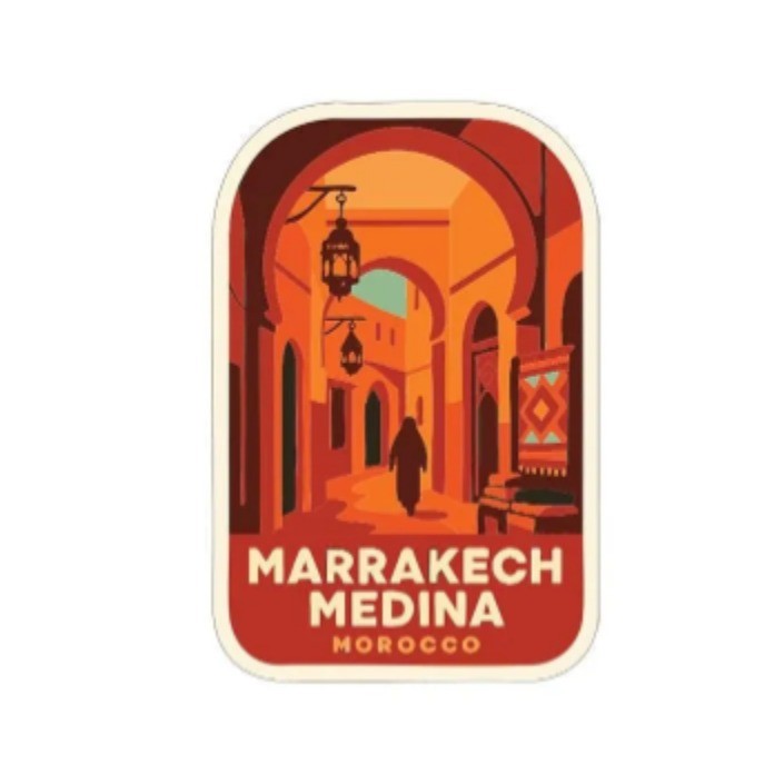 Marrakech Medina Morocco Iron On Heat Transfer Vinyl HTV Die-Cut Symbolic