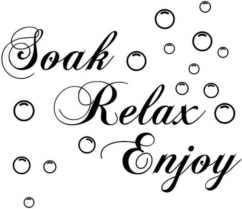 Charming Soak Relax Enjoy PVC Wall Decal – Removable & Perfect for Kids’ Rooms