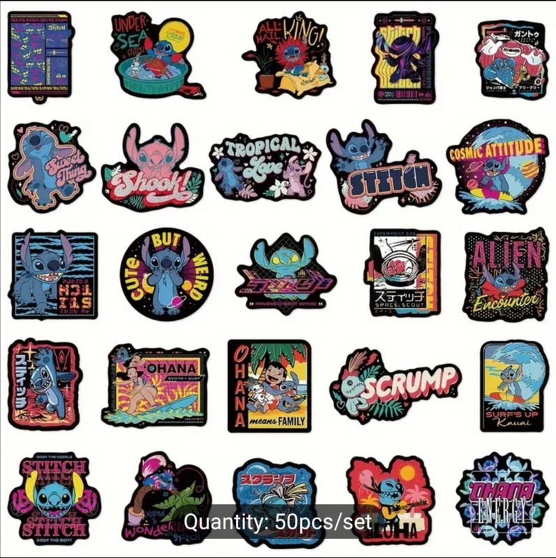 20 PCS Disney Lilo And Stitch Angel Scrump Mix 2 Stickers BRAND NEW gallery