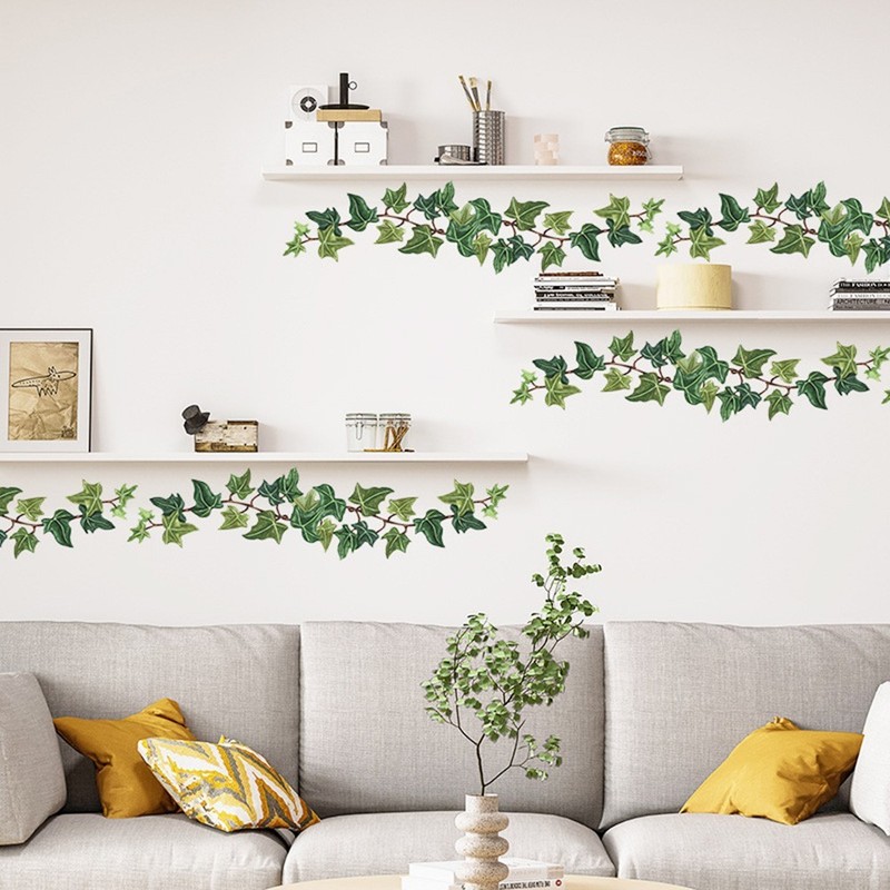 Green Vine Stickers Bedroom Living Room Wall Stickers Decal Mural Decoration New