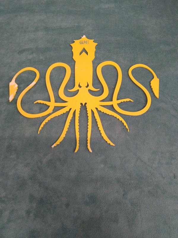 Game of Thrones Wall Art metal yellow octopus WE DO NOT SOW handcrafted gallery