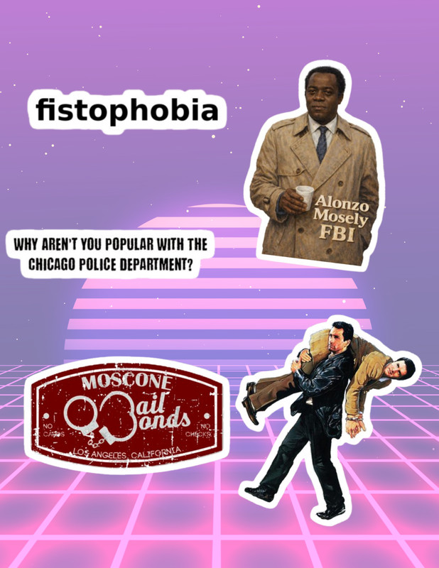 Midnight Run 80’s Movie 4pc Sticker Pack