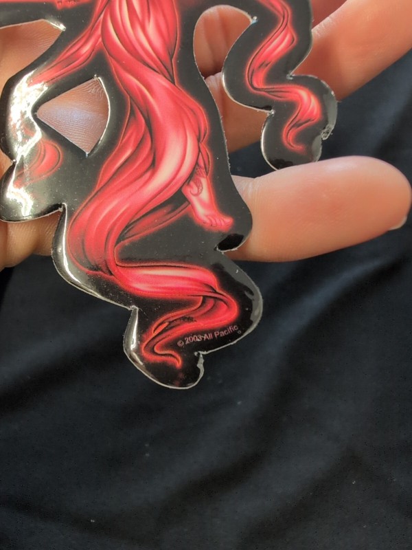Red Fairy Bumper Sticker Vinyl Decal 4.5”x 3.5” gallery