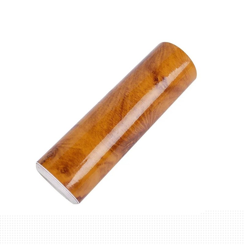 High Gloss Wood Grain Vinyl for Car Interior Furniture Countertop Wrap Sticker