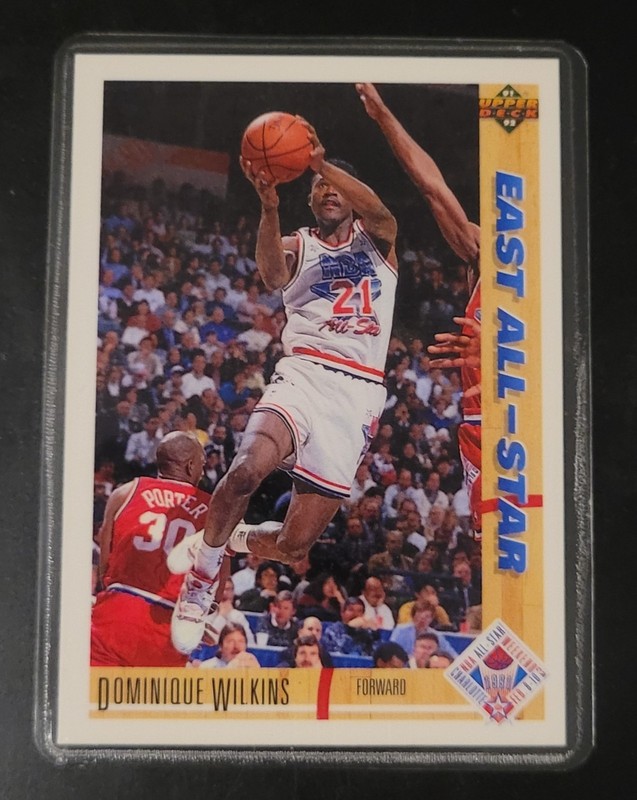 Dominique Wilkins Basketball Card HOF Fridge/Locker/Cabinet Laminated Magnet