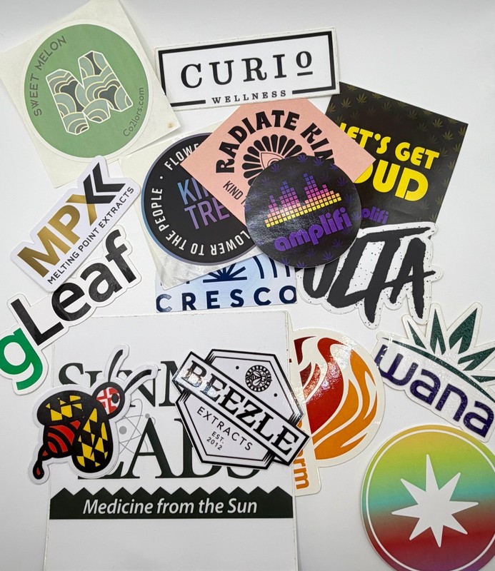 Cannabis Industry Promo Stickers Branded Marijuana Collectible 420 gallery