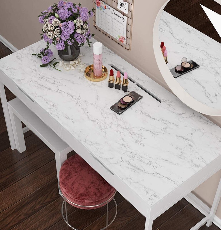 24"x197" Marble Contact Paper Self Adhesive Peel and Stick Countertop Wallpaper gallery