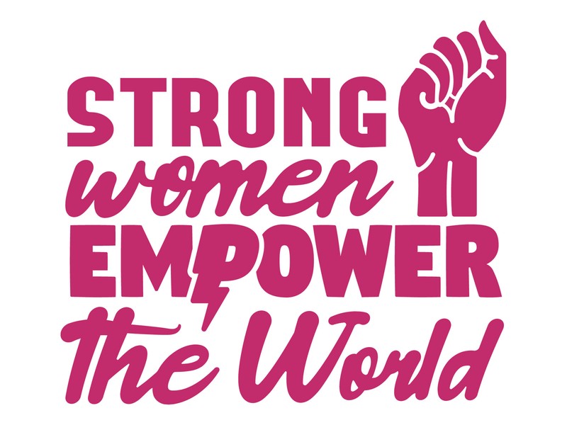Stong Women Empower World Motivation Female Car Decal Vinyl