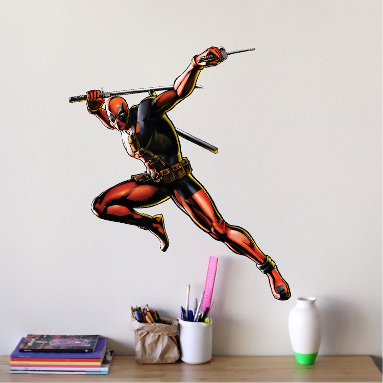 Deadpool Wall Decals Superhero Wall Designs Cool Marvel Deadpool Wallpaper, s12 gallery