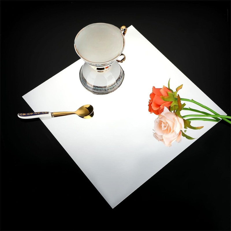 Create Stunning Reflections with 10 Non-Glass Mirror Sheets, 12 x 12 Inches Each gallery