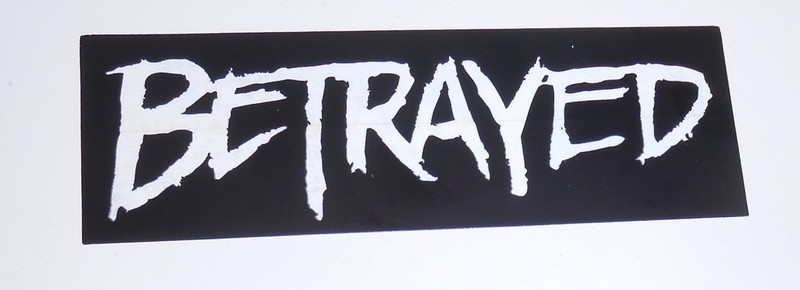 Betrayed Substance in Stories Bumper Sticker Original Promo 6×2 Punk