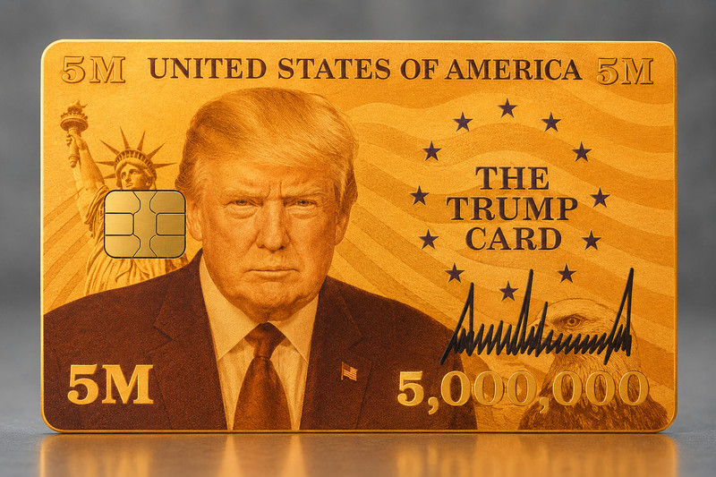 Donald Trump $5M Card Credit Card Skin Patriotic Debit Vinyl Sticker