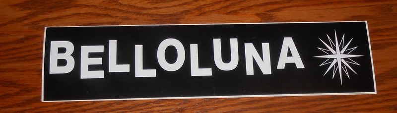 Belloluna Bumper Sticker Decal Promo LARGE 12×3 RARE