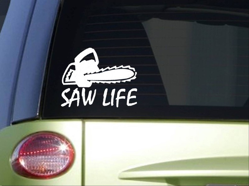 Saw Life *I823* 6″ Logging sticker chainsaw decal