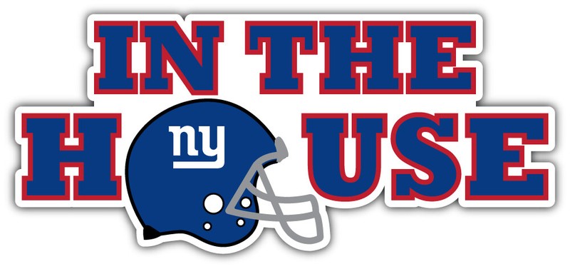 New York Giants In The House NFL Sport Car Bumper Sticker Decal ”SIZES”