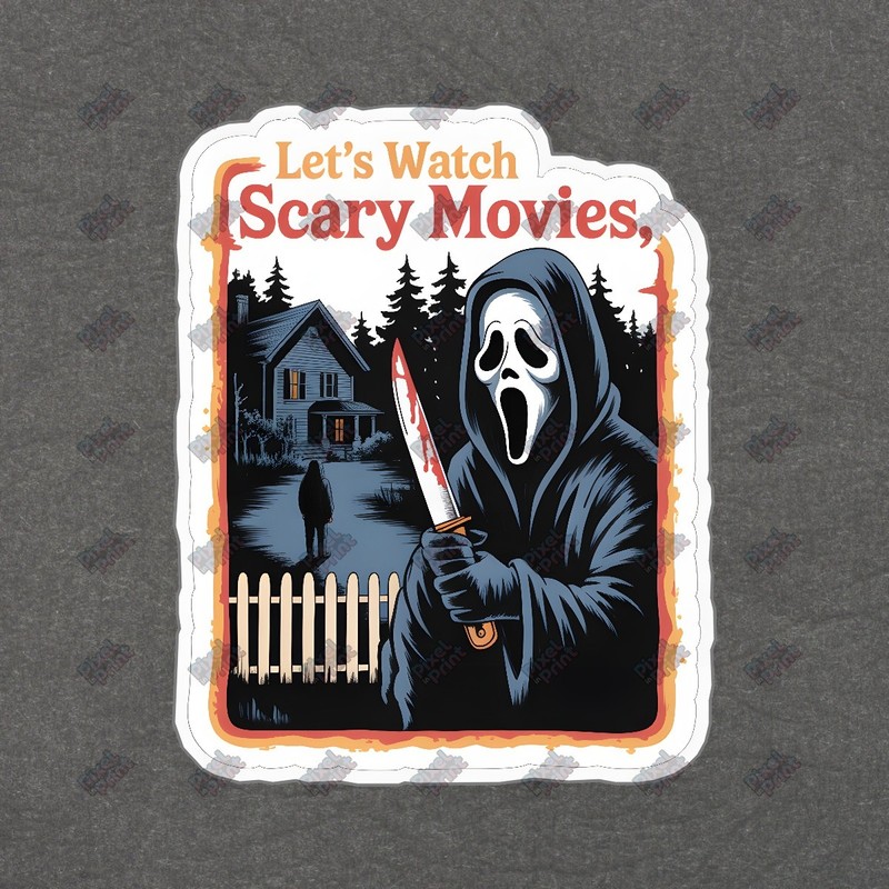 Spooky Scream Movie Sign Halloween Decor Horror Film Enthusiast #7393