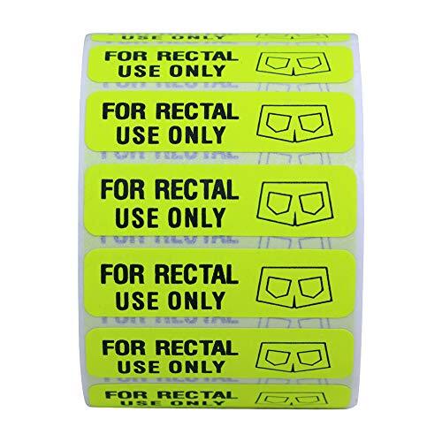 For Rectal Use Only Labels Stickers, Flourescent Yellow, 500 Pcs Per Roll gallery
