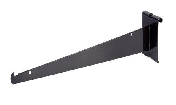 Econoco BLK/12KB Shelf Brackets Black Grid Panel (Pack of 48)
