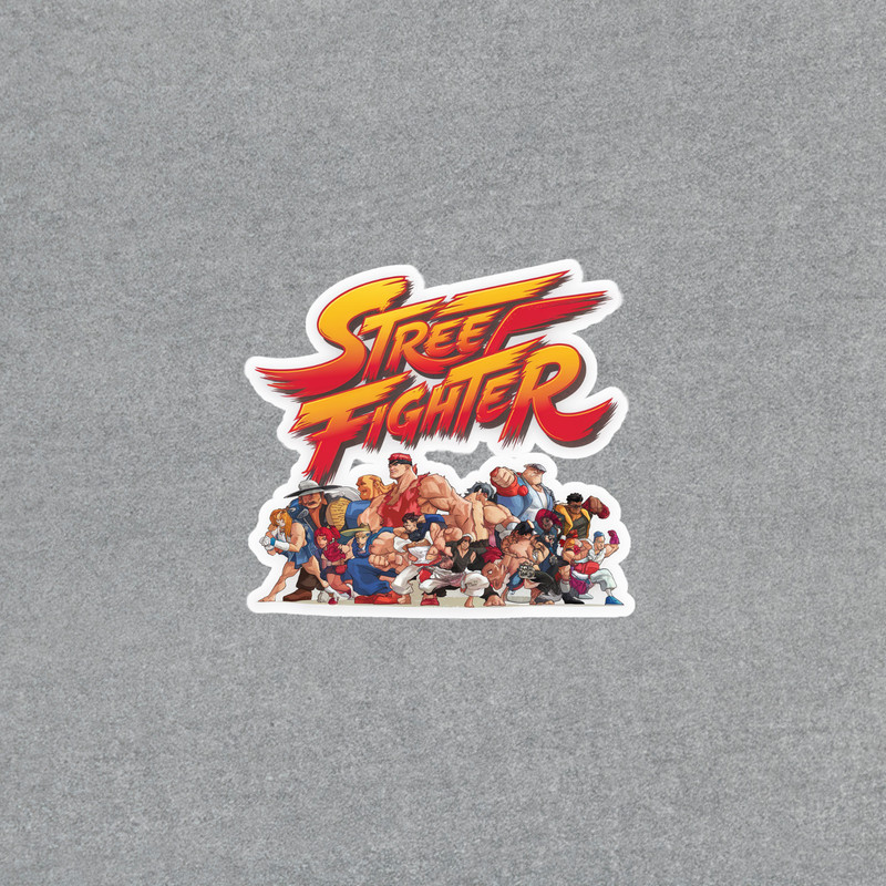 Street Fighter Video Game Retro Sticker Decal for Gamers & Fans #5066
