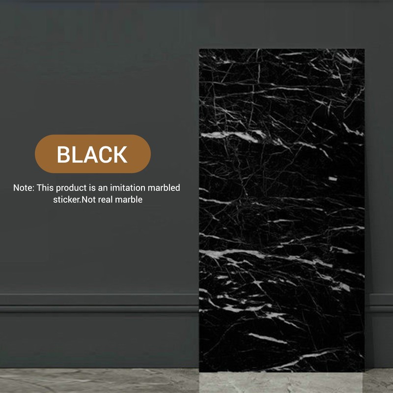 20PCS Self-Adhesive Marble Tiles Sticker Stick On Wall Floor Kitchen Bathroom US
