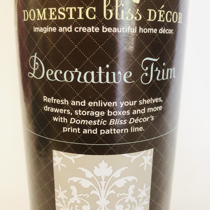 DCWV Decal Wall Art 126-inches by 18-inches Roll White Scrolls, Trim gallery