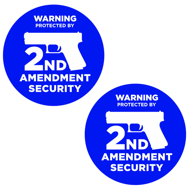 2x 2A Second Amendment Security Stickers Gun Rights NRA Sticker 3 Inch Decals