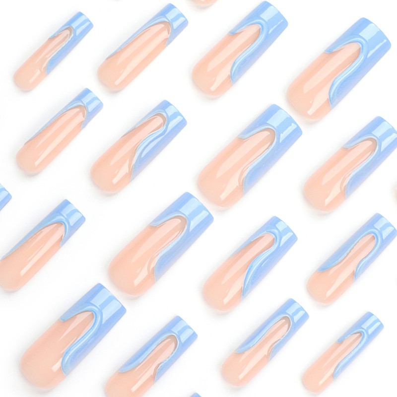 Sky Blue Manicure Rectangular Nail Tip gallery