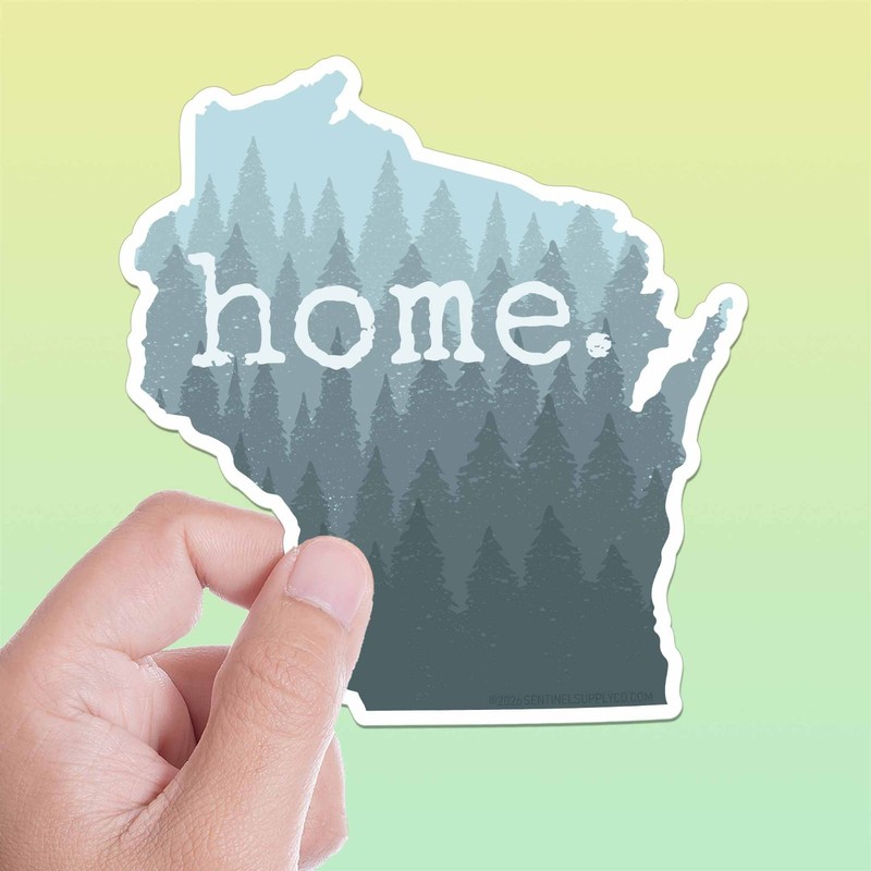 Forest Home Wisconsin Sticker – Midwest Nature Decals for Laptop & Water Bottle