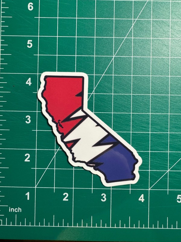 California Stealie – Grateful Dead – Laminated Vinyl Sticker – 2.5″x3″