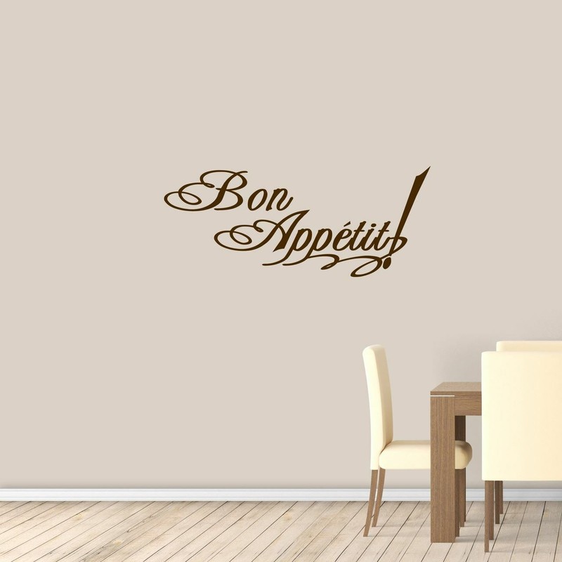 Bon Appetit Wall Decal - Kitchen, Dining Room, Food, Cooking, Wall Art, Decor gallery