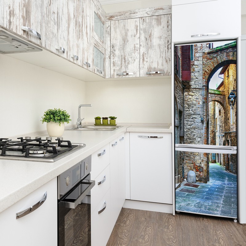 Magnet Sticker Refrigerator removable Architecture Italian streets gallery