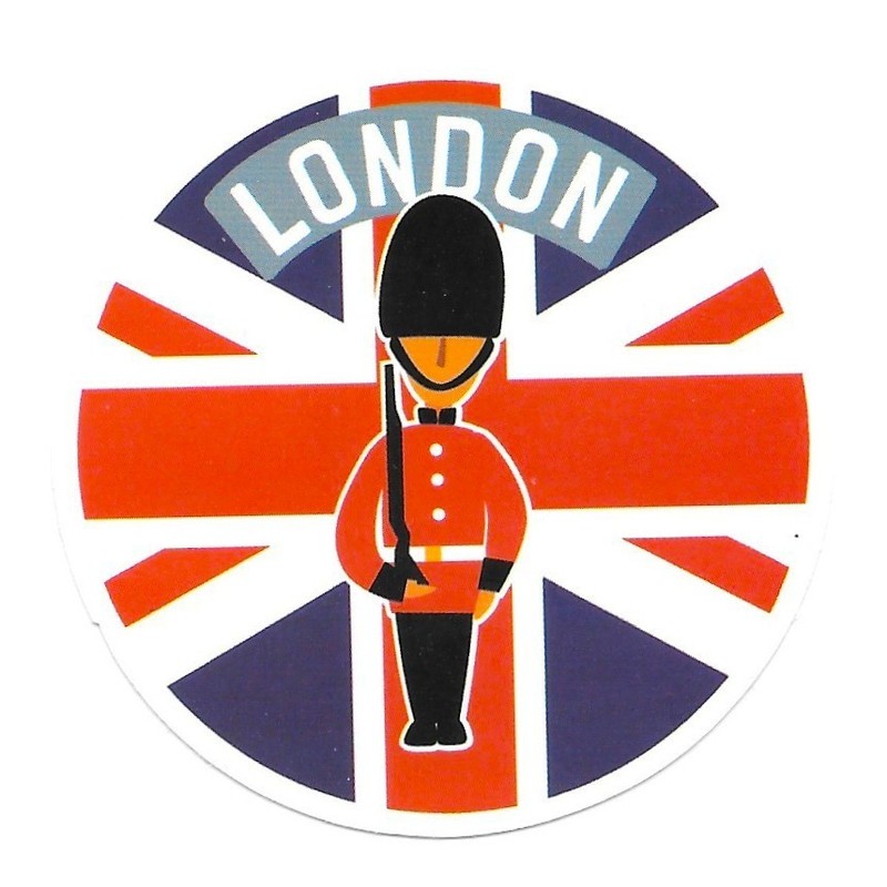 London England Vinyl Sticker Royal Guard Union Jack British Flag Travel Souvenir