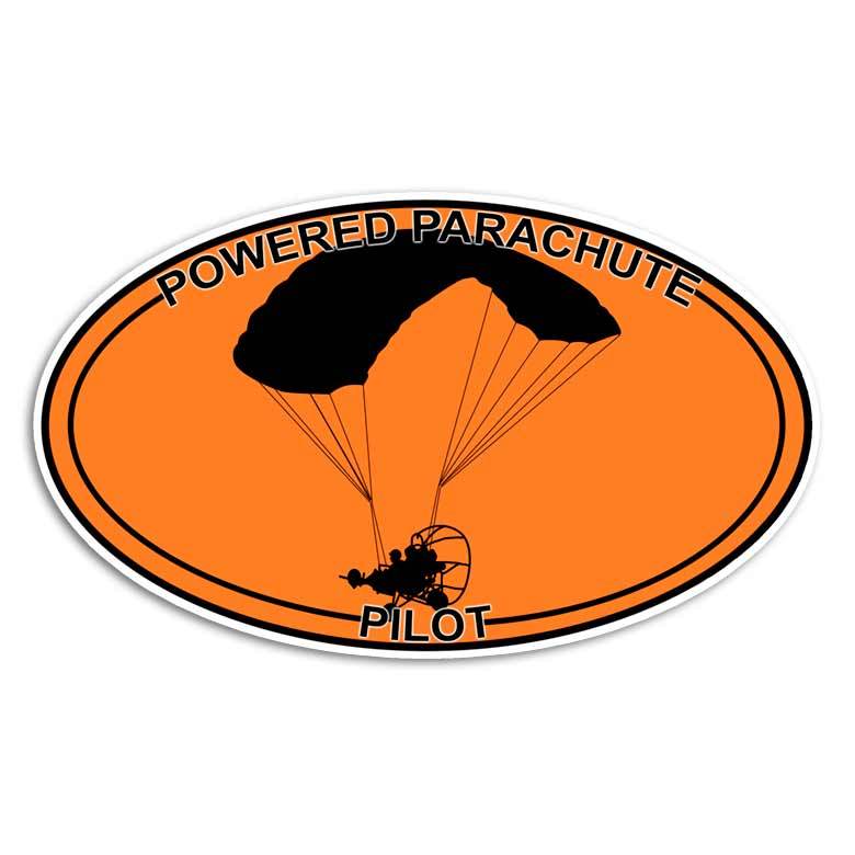 Powered Parachute Sticker Paraglider Decal Pilot Aircraft Ultralight Sky USA gallery