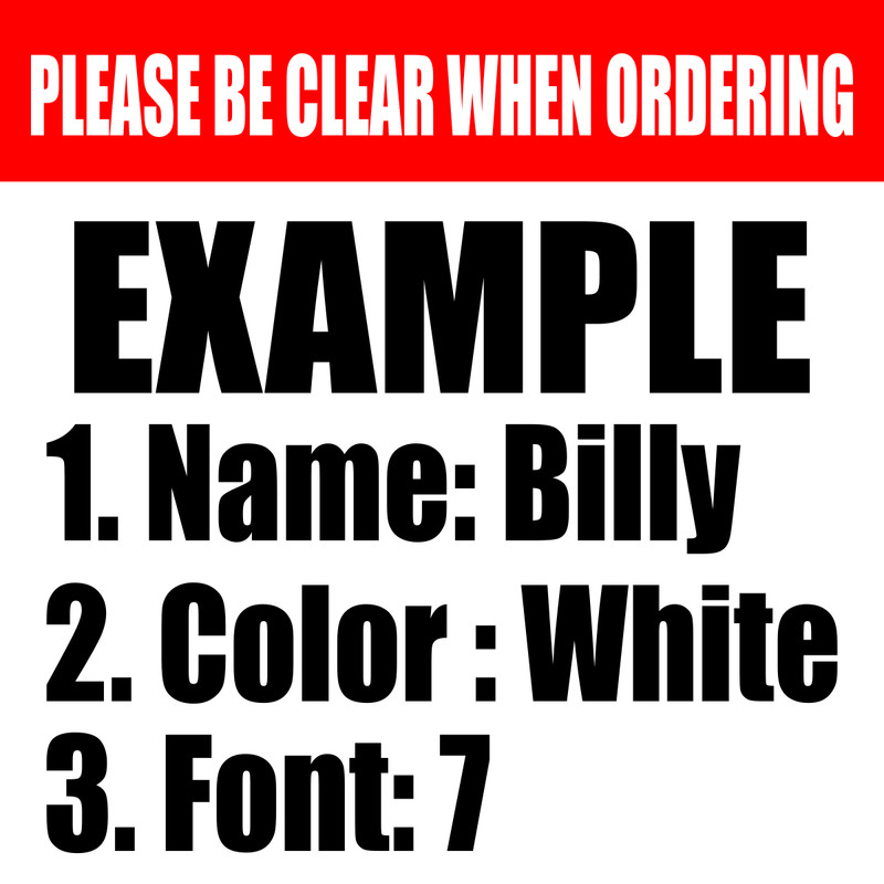 Personalized Custom Vinyl Lettering Decal Sticker Window Text Name Car Wall Door gallery