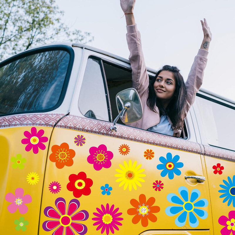 Daisy Stickers 180Pcs Flower Car Decals Vinyl Daisy Sticker Self Adhesive Car La gallery