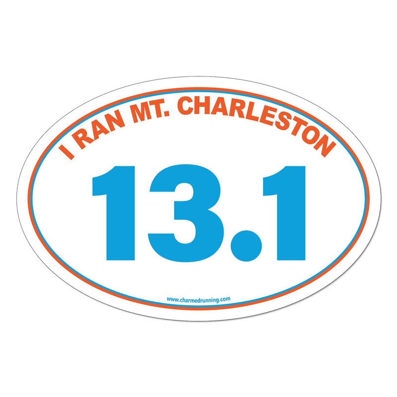 I Ran Mt. Charleston Half 13.1 Miles CUSTOM YEAR Removable Decal or Car Magnet gallery
